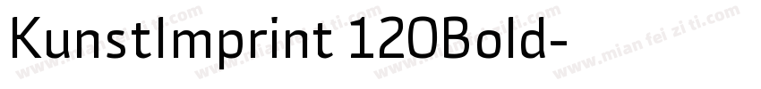 KunstImprint 120Bold字体转换